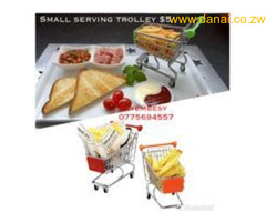 Dinner Plates, Two Layer Dish Drainer ,Frost Cups and Small Serving Trolley